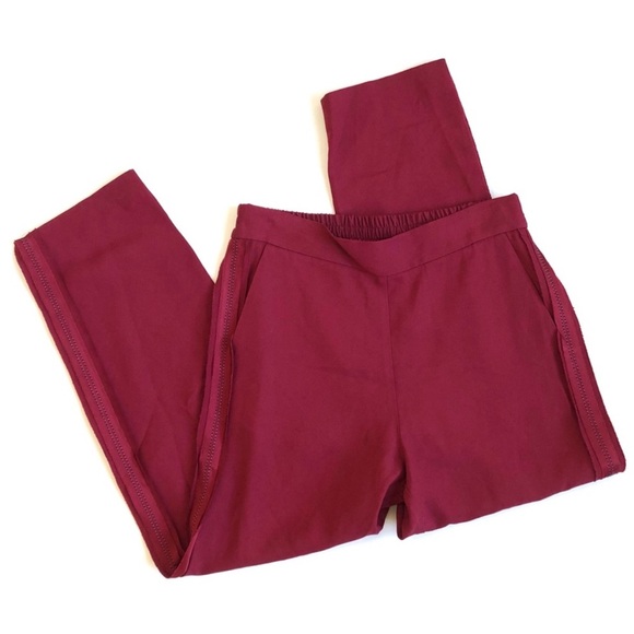NWT Piazza Sempione Red Hilary Trousers With Back Elasticated Waistband - Picture 1 of 8